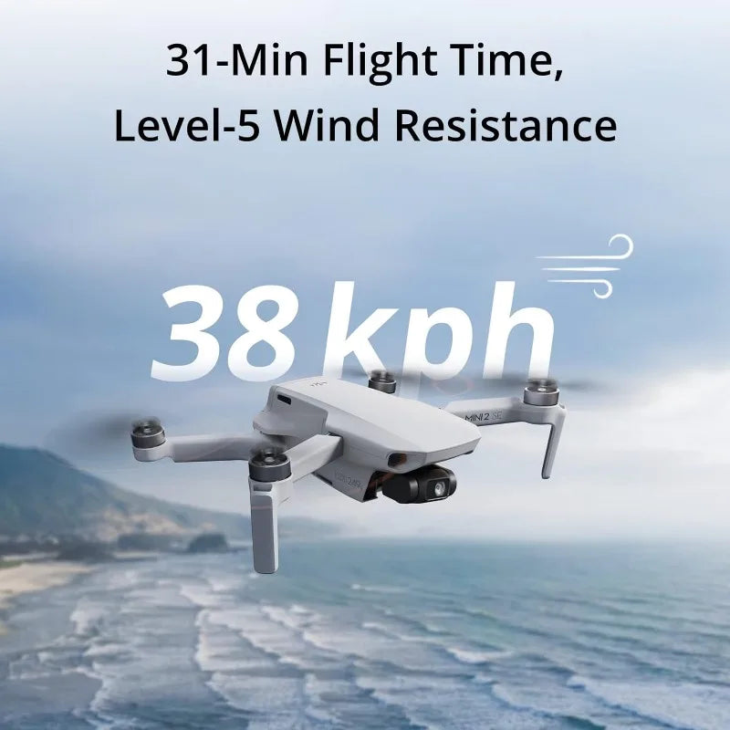 Mini 2 SE, Lightweight Mini Drone with QHD Video, 10km Max Video Transmission, 31-Min Flight Time, Under 249 g