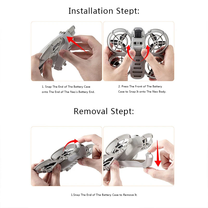 Neo Battery Protective Cover for DJI Neo Drone Accessories Anti-Collision Battery Protector Case Increase Tripod Extension Leg