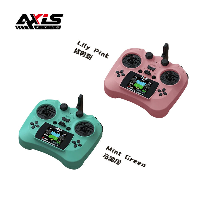 Axisflying ELRS 2.4G Radio Transmitter - 12CH 100mW Hall Sensor Gimbals with HD Color Screen