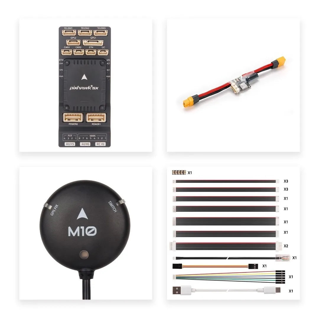 Holybro Pixhawk 5X Flight Controller — STM32F765, FMU v5X, PX4 & ArduPilot, Standard & Mini Baseboard, M9N/M10 GPS Bundles