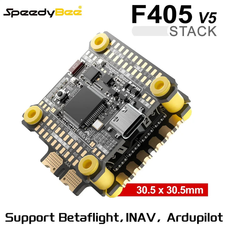 SpeedyBee F405 V5 Stack STM32F405 ICM42688P OX32 55A 4-in-1 ESC 3-6S Betaflight INAV