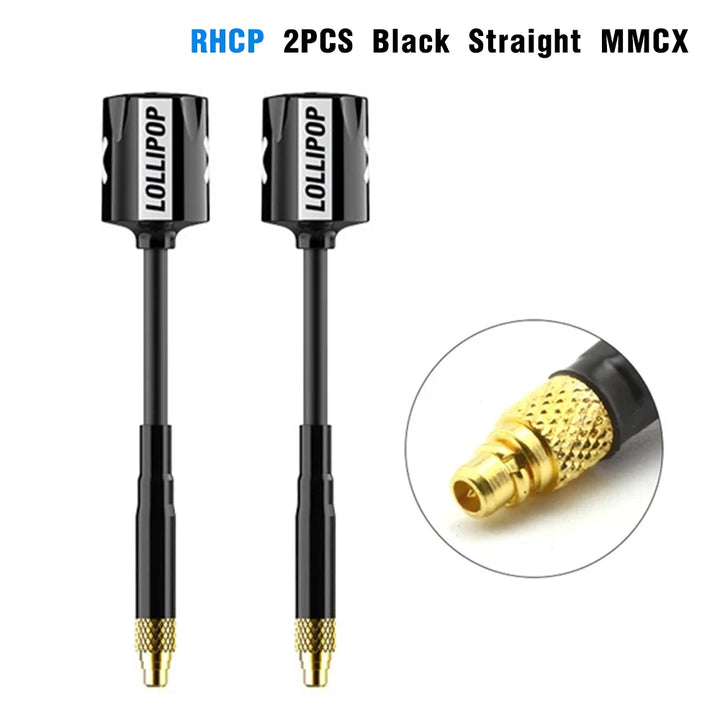 Foxeer Micro Lollipop 5.8GHz FPV Antenna 2.5dBi — RHCP/LHCP, UFL/SMA/RP-SMA, 1PC or 2PC