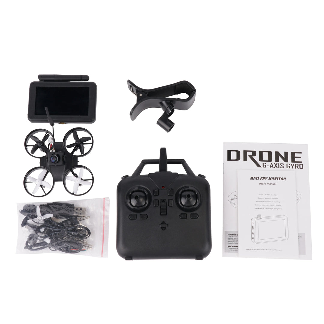 Micro FPV RC Racing Quadcopter Toys w/ 5.8G S2 800TVL 40CH Camera / 3Inch LCD Screen Auto Search Monitor Helicopter Drone