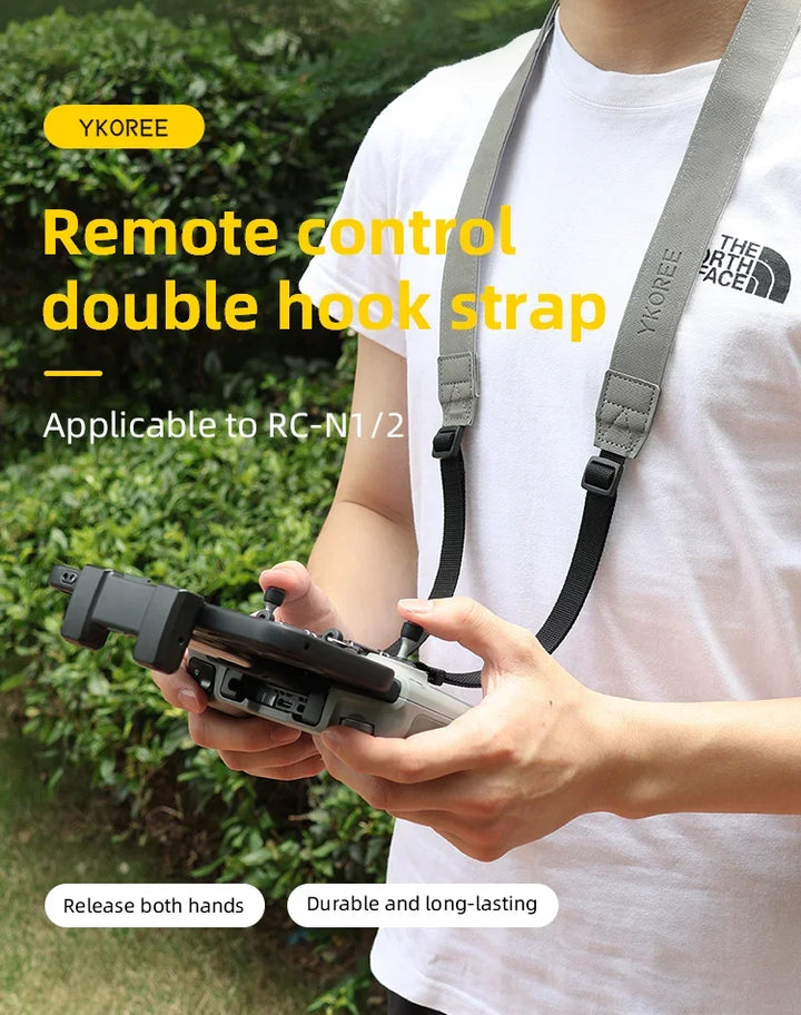 Remote Controller Lanyard NeckStrap w Fixed Clip Hook for DJI MINI 2/Mini 3 4 Pro/Air 2S/Mavic 3 DJI RC 2 N2 Drone Accessories