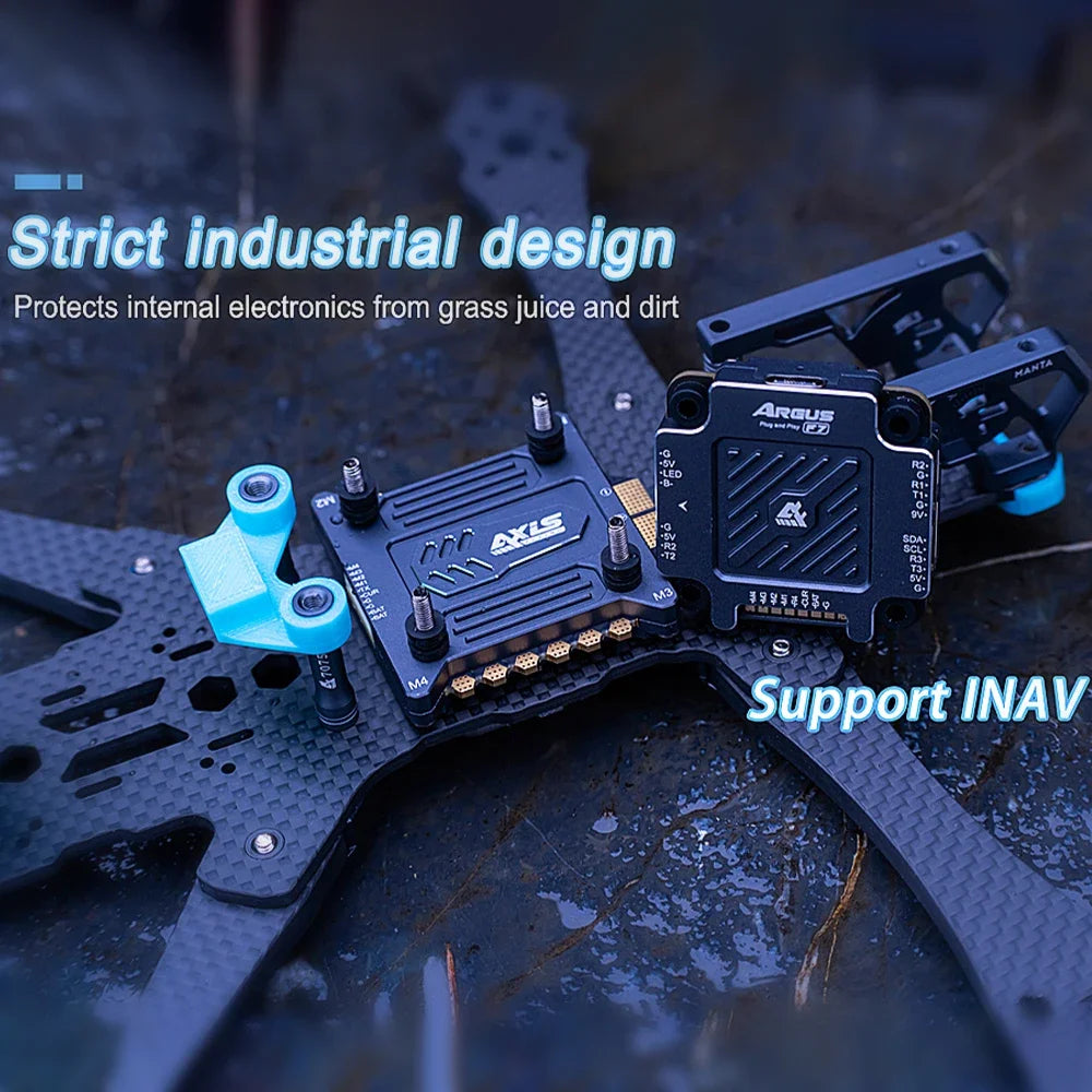 Axisflying Argus Pro 55A/ 65A & F7 STACK Dustproof and Waterproof IP54 Support X8 16MB Black box M3-30.5*30.5mm For RC FPV Drone