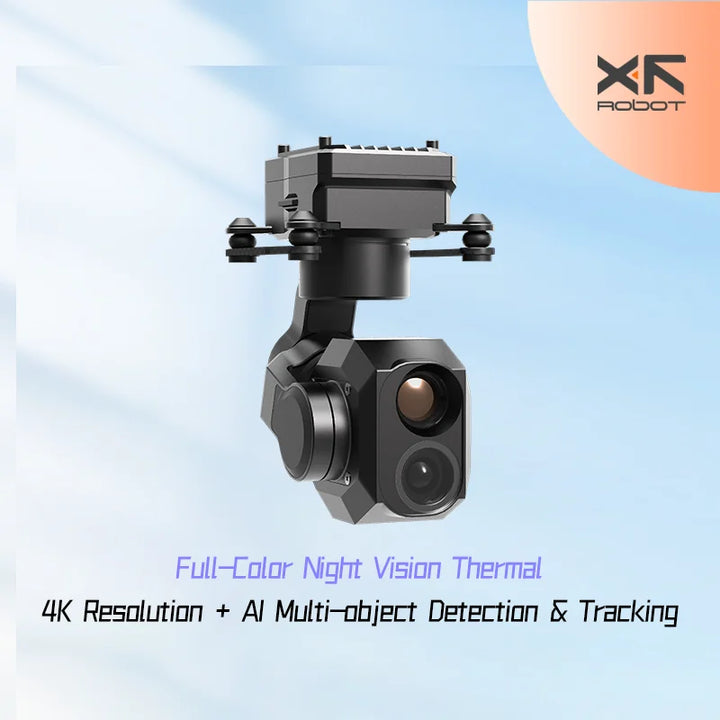 XF Z-2 Mini 3-Axis Dual-Sensor Gimbal — 4K Full-Color + IR Night Vision, Micro Pod UAV