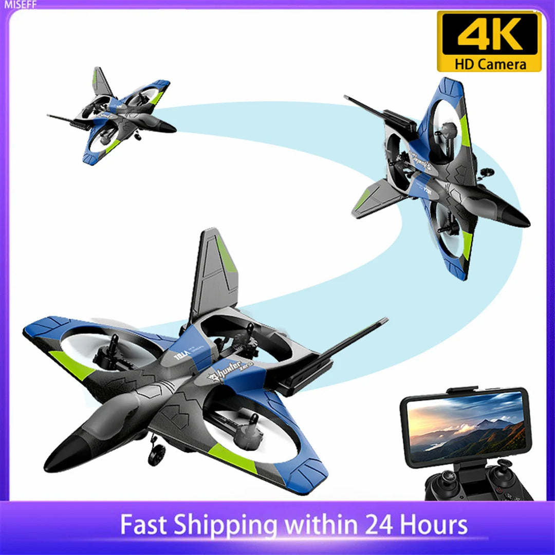 V27 RC Plane Remote Control Airplane 2.4G Remote Control Fighter Hobby Plane Glider Airplane EPP Foam Toys RC drone Kids Gift