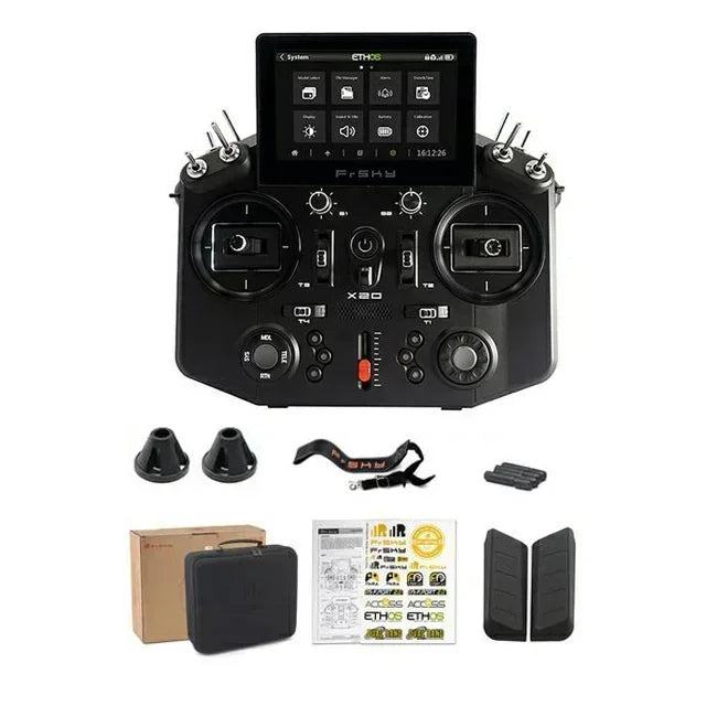 FrSky Tandem X20 / X20S RC Transmitter — Dual-Band 900M/2.4G, ETHOS, Hall Gimbals, 16/32CH, 50-100km TD Mode