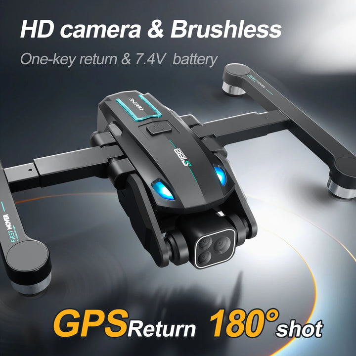 2024 S188 Mini Drone 8k Profesional Camera GPS Obstacle Avoidance Brushless Motor Aerial Photography Foldable Quadcopter Drones