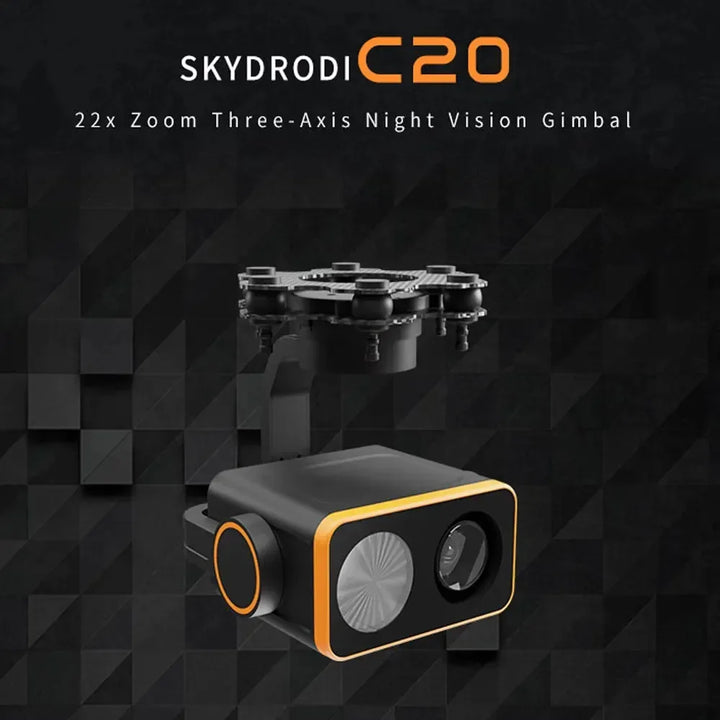 Skydroid C20 3-Axis Night Vision Gimbal Camera — 22X Optical Zoom, 1080p, H16/H30 Compatible