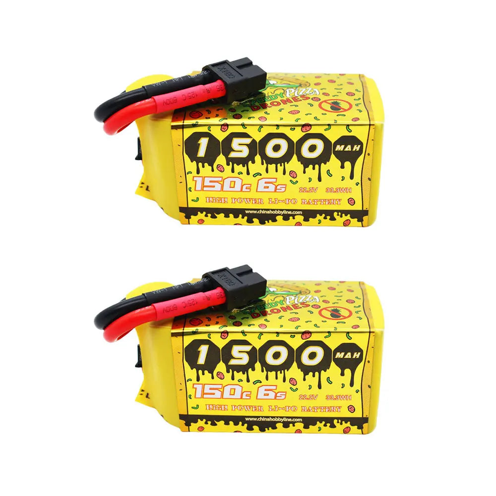CNHL 6S 22.2V LiPo Battery 2-Pack | 1200–1500mAh XT60