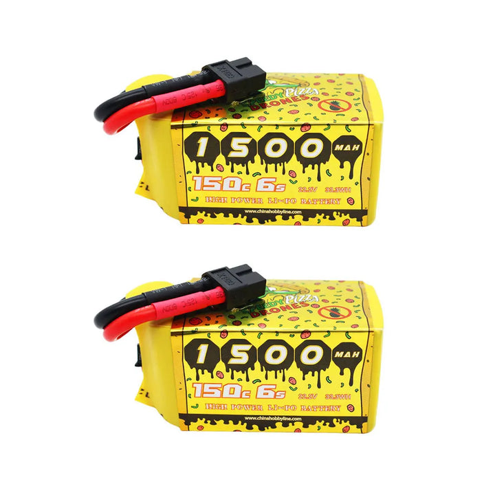 CNHL 6S 22.2V LiPo Battery 2-Pack | 1200–1500mAh XT60