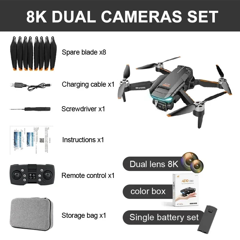 8k dual cameras set