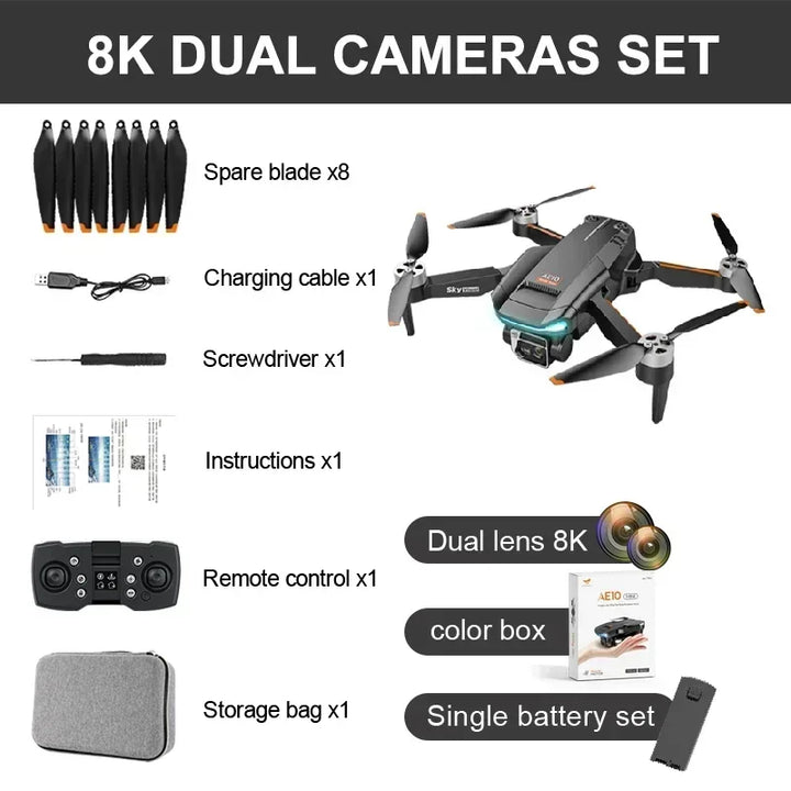 8k dual cameras set