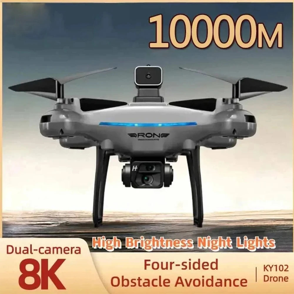 2024 NEW KY102 Drone 8K Profesional Dual-Camera Aerial Photography 360 Obstacle Avoidance Optical Flow Four-Axis RC Aircraft