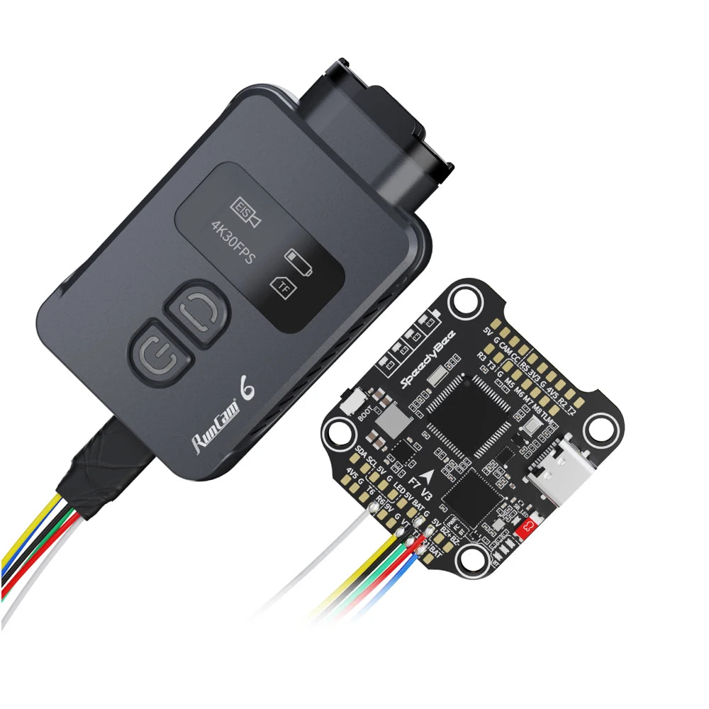 RunCam 6 — 4K 30fps FPV Action Camera, Sony IMX377 12MP, MP4, Micro SD, 19×19×27mm, 160° FOV, for FPV Drones