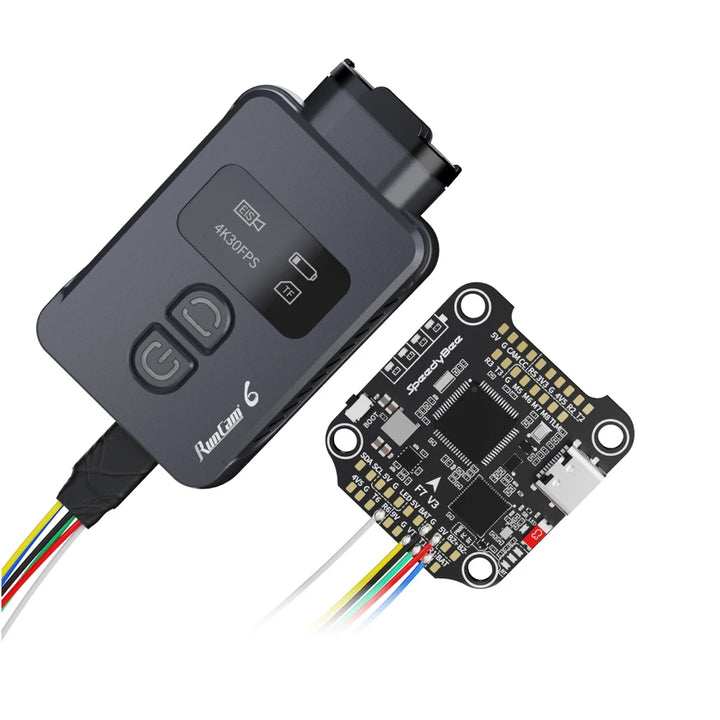 RunCam 6 — 4K 30fps FPV Action Camera, Sony IMX377 12MP, MP4, Micro SD, 19×19×27mm, 160° FOV, for FPV Drones