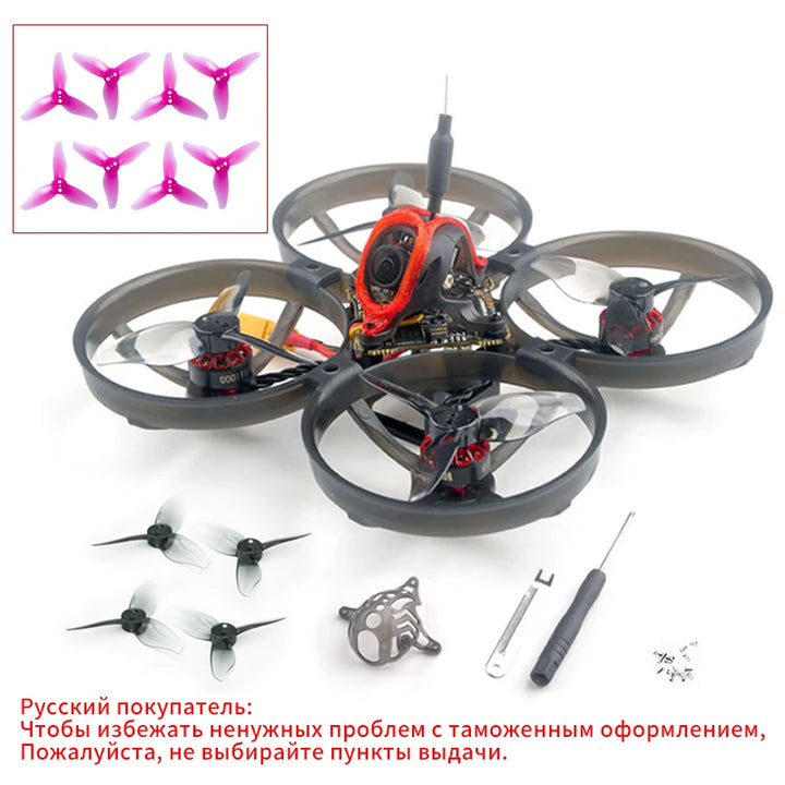 Happymodel Mobula8 85mm Micro FPV Whoop Drone - 1-2S, ELRS/FrSky/Flysky Receiver, EX1103 KV11000 Brushless Motors, Caddx ANT 1200TVL Camera