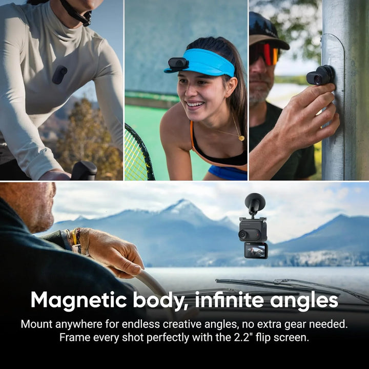 Insta360 GO 3S (Official Certified Refurbished) — 4K/30fps, 12MP, 39.1g, FlowState, IPX8 5m, 170-Min, 128GB, Magnetic Mount