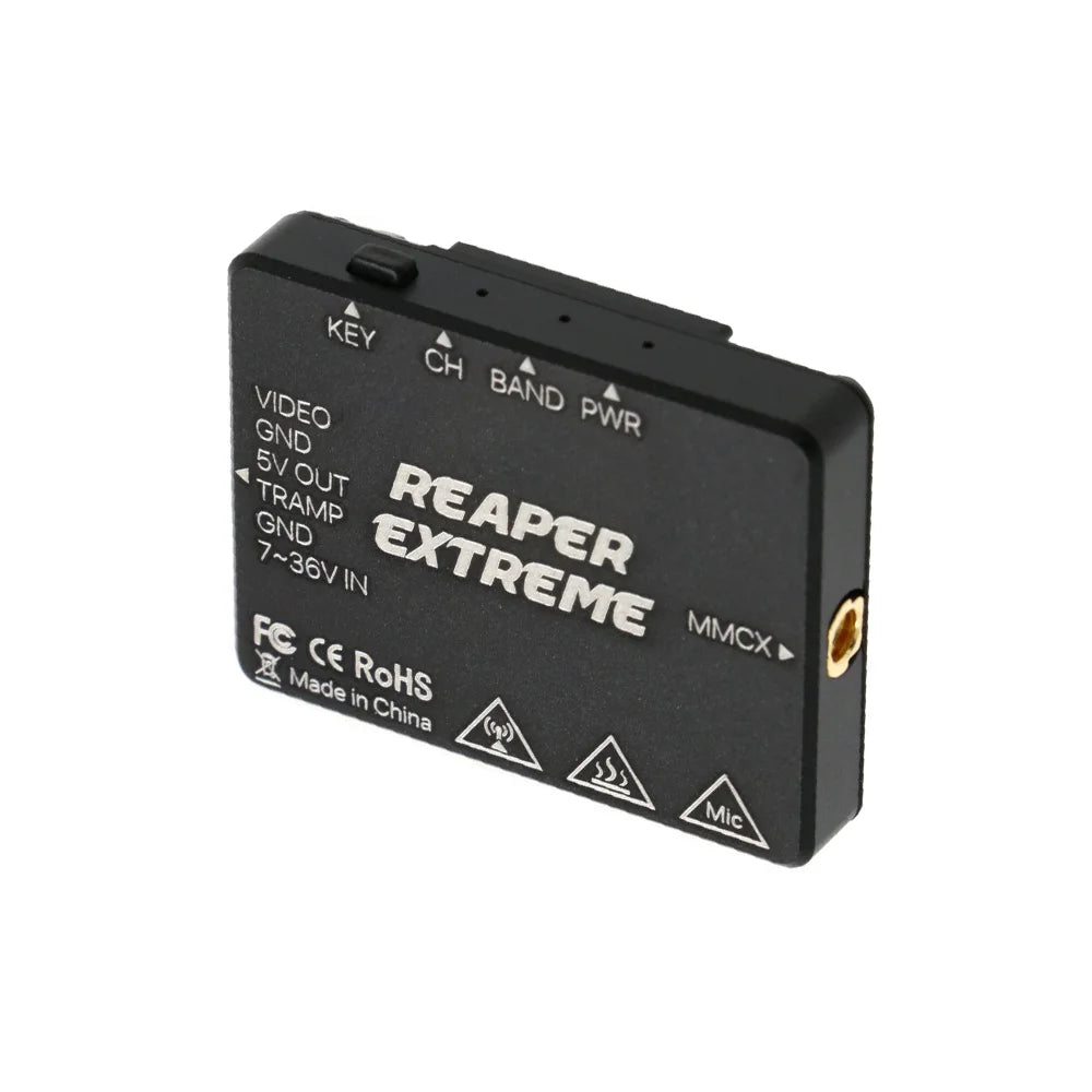 Foxeer Reaper Extreme 2.5W FPV VTX — 5.8GHz, 40CH, Pit/25/200/500mW/1.5W/2.5W, 7–36V, 20×20mm