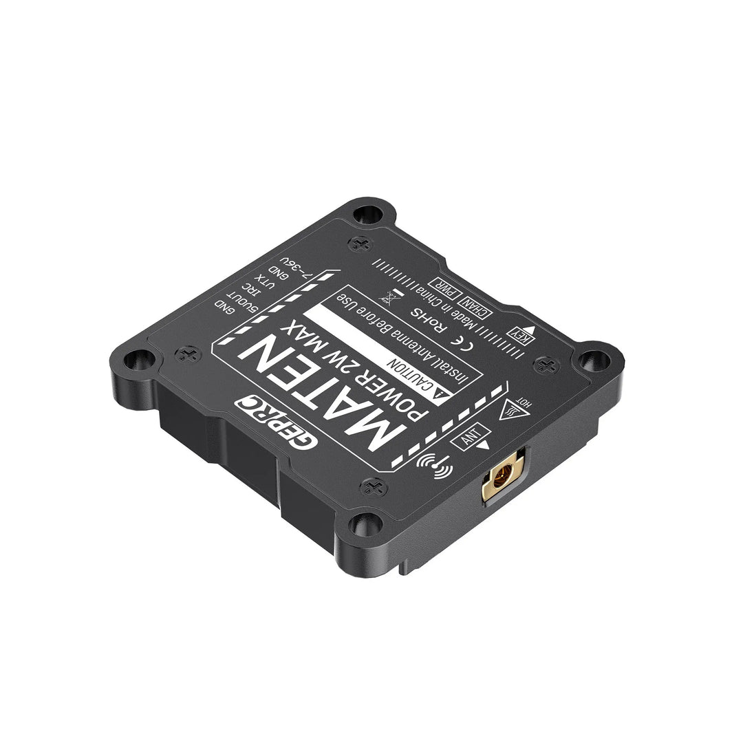 GEPRC MATEN 1.2G 2W VTX 25mW/400mW/800mW/2000mW/Pit mode Switchable Video Transmitter 1080MHz-1360MHz For Long Range RC Drone