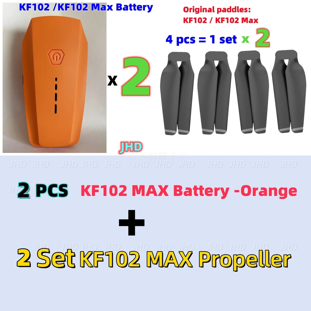 JHD Original KF102 Battery 7.4V 2200mAh For KF102 MAX Drone Battery KF102 Propellers KF102MAX Battery Blade Wholesale