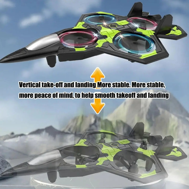 RC Foam Fighter Drone - Gravity Sensing Glider Helicopter Toy