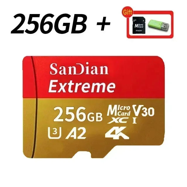 High-Speed MicroSD & SD Memory Card — Class 10, U3, V30, 100MB/s | 128GB to 2TB
