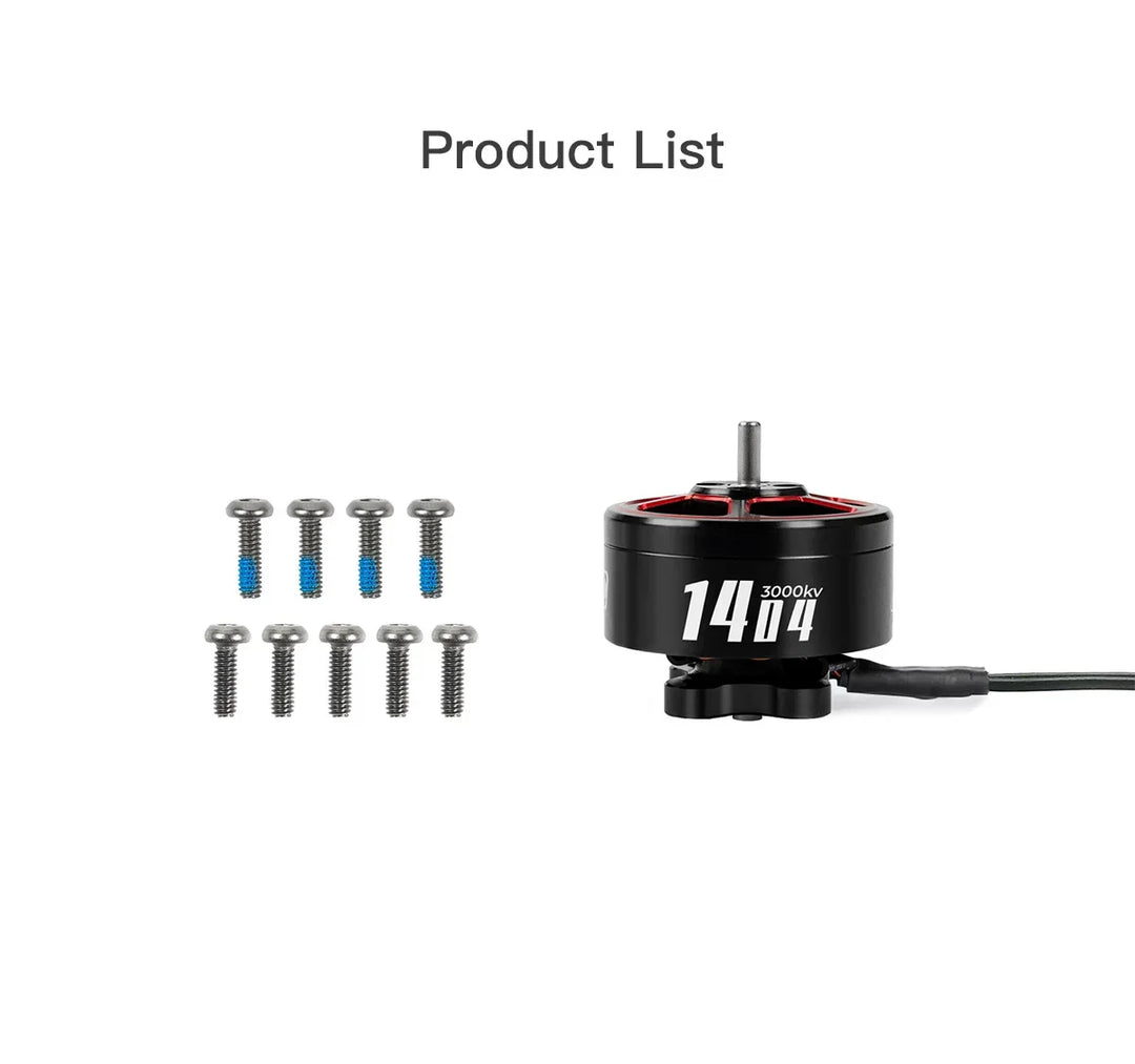 4pcs GEPRC SPEEDX2 1404 3000KV / 4600KV Motor Suitable for Tern-LR40 FPV Drones 2-inch 4-inch RC FPV Quadcopter Freestyle Drone