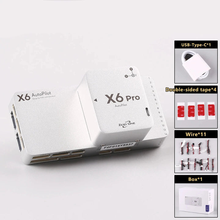 Zero One X6 Pro Enterprise Flight Controller — FMU v6X, STM32H7, Triple IMU, ICM42653, RM3100, 100Mbps Ethernet, VTOL & PX4
