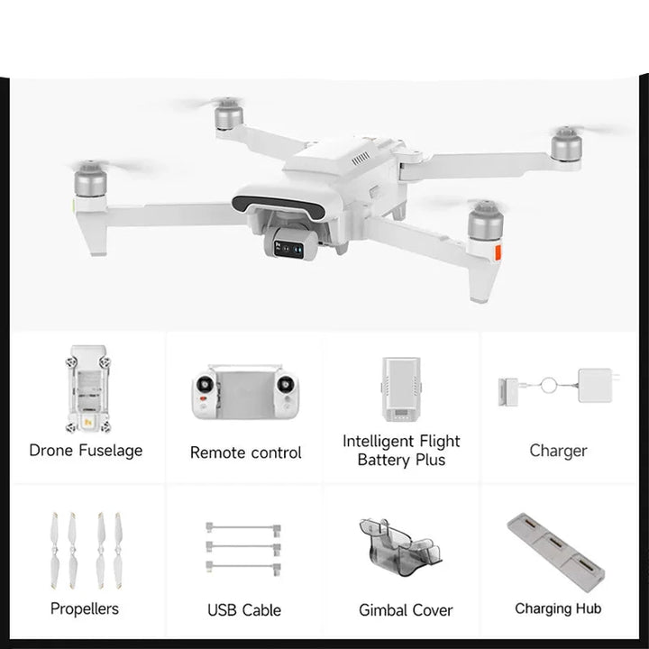 FIMI X8 Tele Max Camera Drone — Dual Sony, 30x Hybrid Zoom, 4K/60fps HDR, 48MP DNG, 20km RokLink 5.0, 47-Min Flight, GPS, FAA/EASA Remote ID