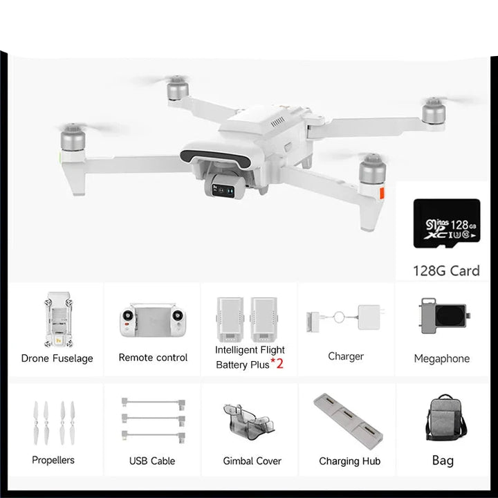 FIMI X8 Tele Max Camera Drone — Dual Sony, 30x Hybrid Zoom, 4K/60fps HDR, 48MP DNG, 20km RokLink 5.0, 47-Min Flight, GPS, FAA/EASA Remote ID