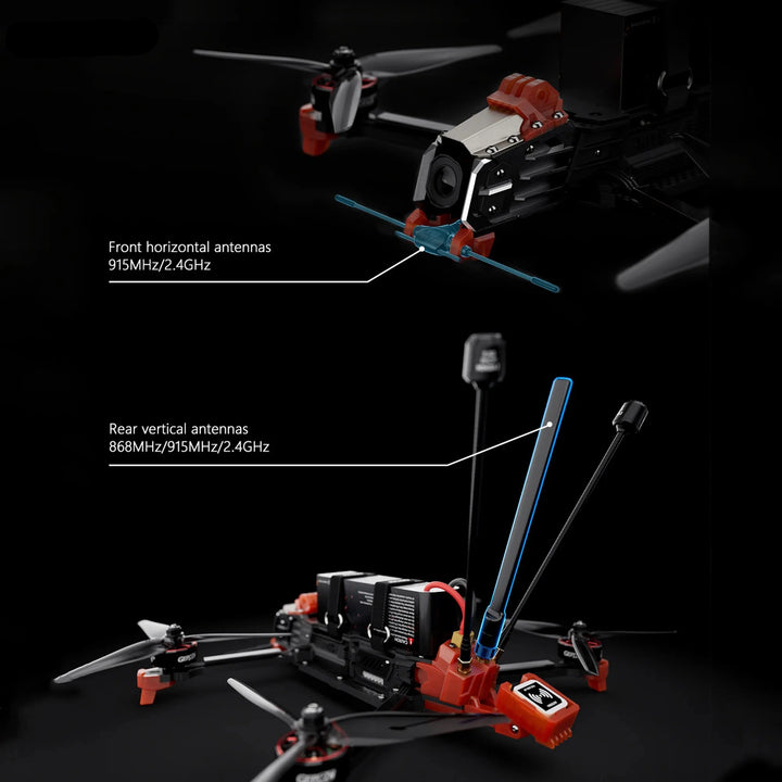 GEPRC MOZ7 V2 FPV Drone — DJI O4 Pro, STM32H743, 2809-1450KV, 25min, 15KM, GPS, ELRS/TBS, 7-Inch Long Range