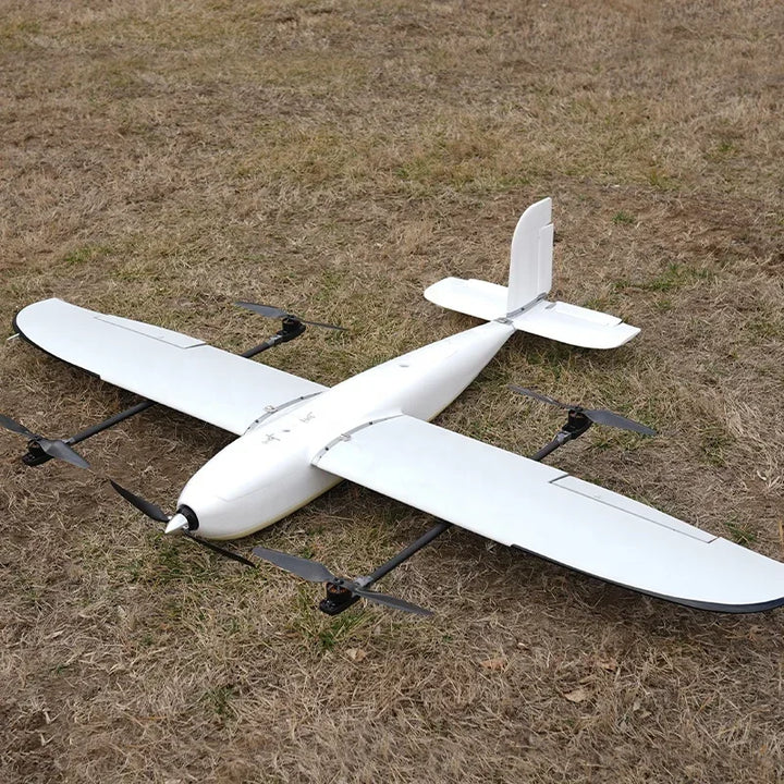 FOXTECH Loong 2160 VTOL Frame — 2160mm Wingspan, 4+1 Motor, EPO, 18–20m/s Cruise, Mapping & Survey