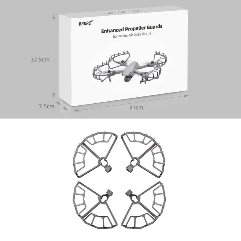 BRDRC Propeller Guard For DJI Mavic AIR 2/AIR 2S Semi-enclosed Props Protector Cover Protecive Wing Fan Spare Part Accessories