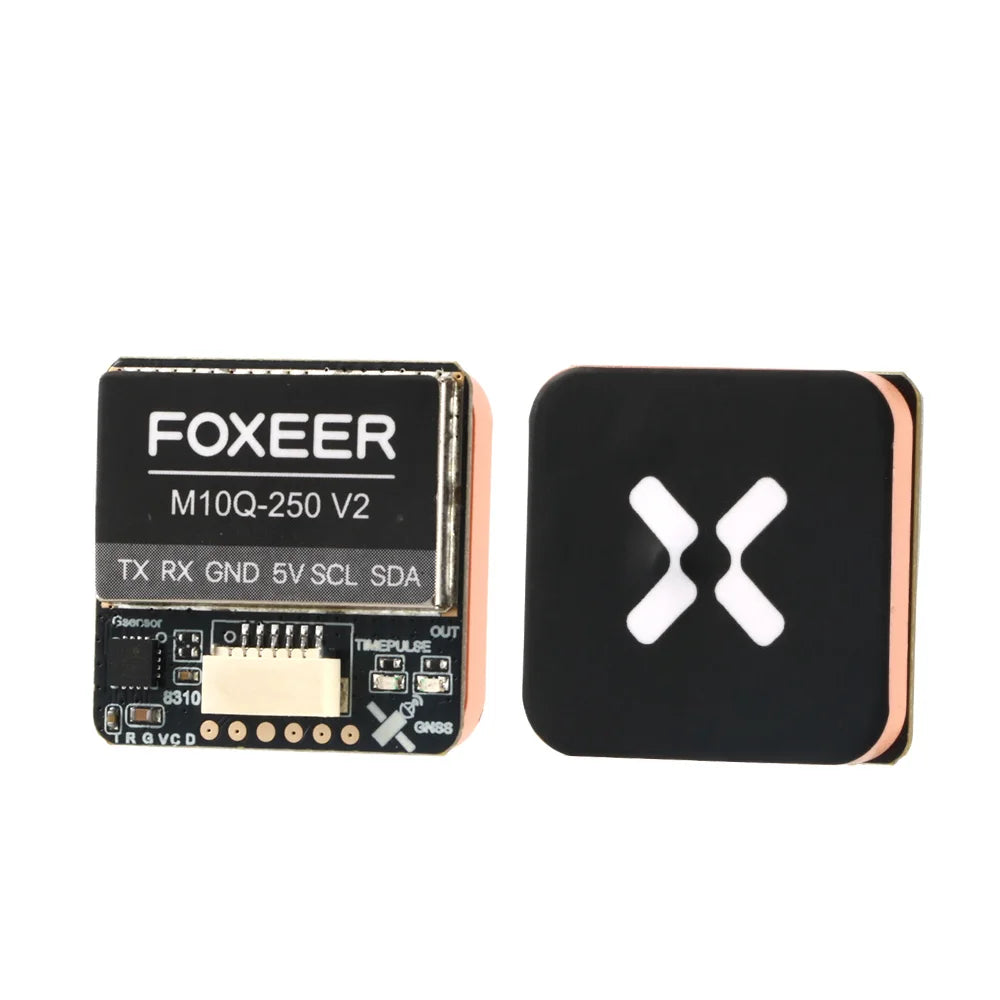 Foxeer M10Q 250 V2 GPS Module — IST8310 Compass, 72CH, Multi-Constellation, Dual Protocol, 5V