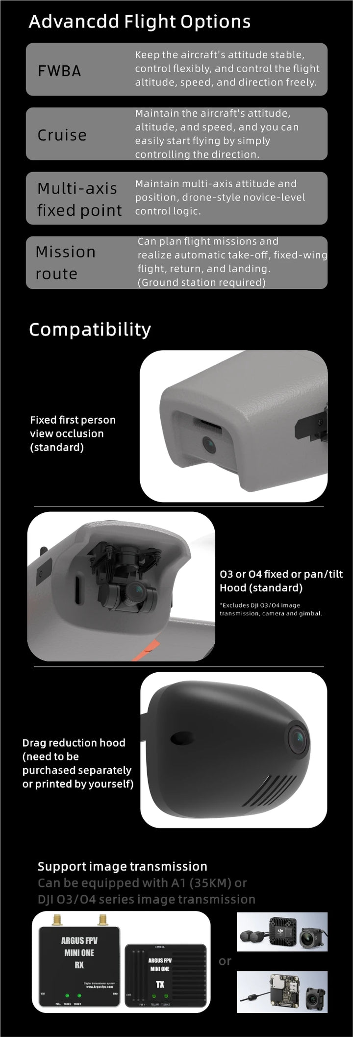 ArgusFPV Y3 ROC WING VTOL - PNP Lite Fixed Wing Aircraft