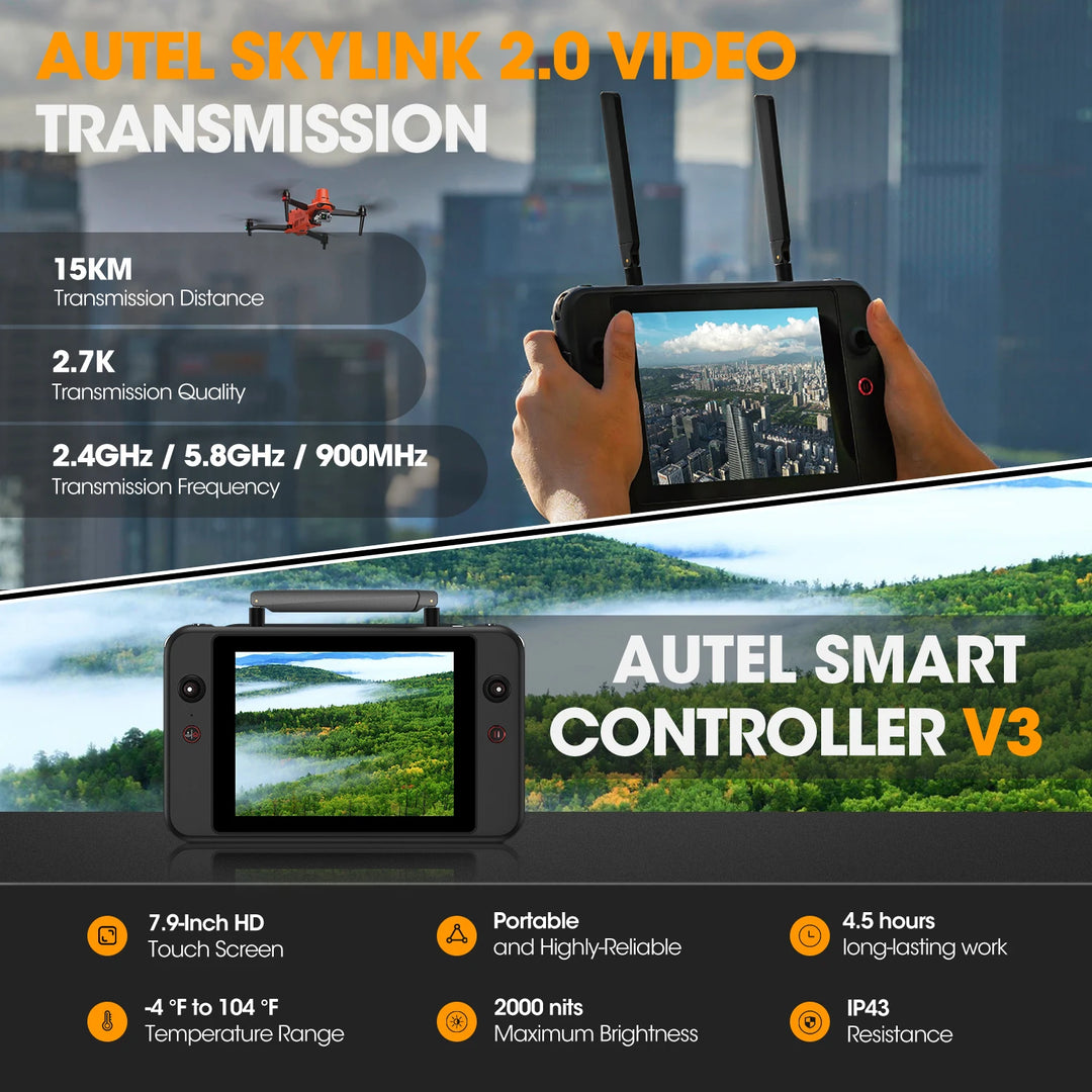 Autel 640T RTK V3 Drone - 6K HD Camera 640x512 Thermal Centimeter-Level RTK Positioning Mapping Search