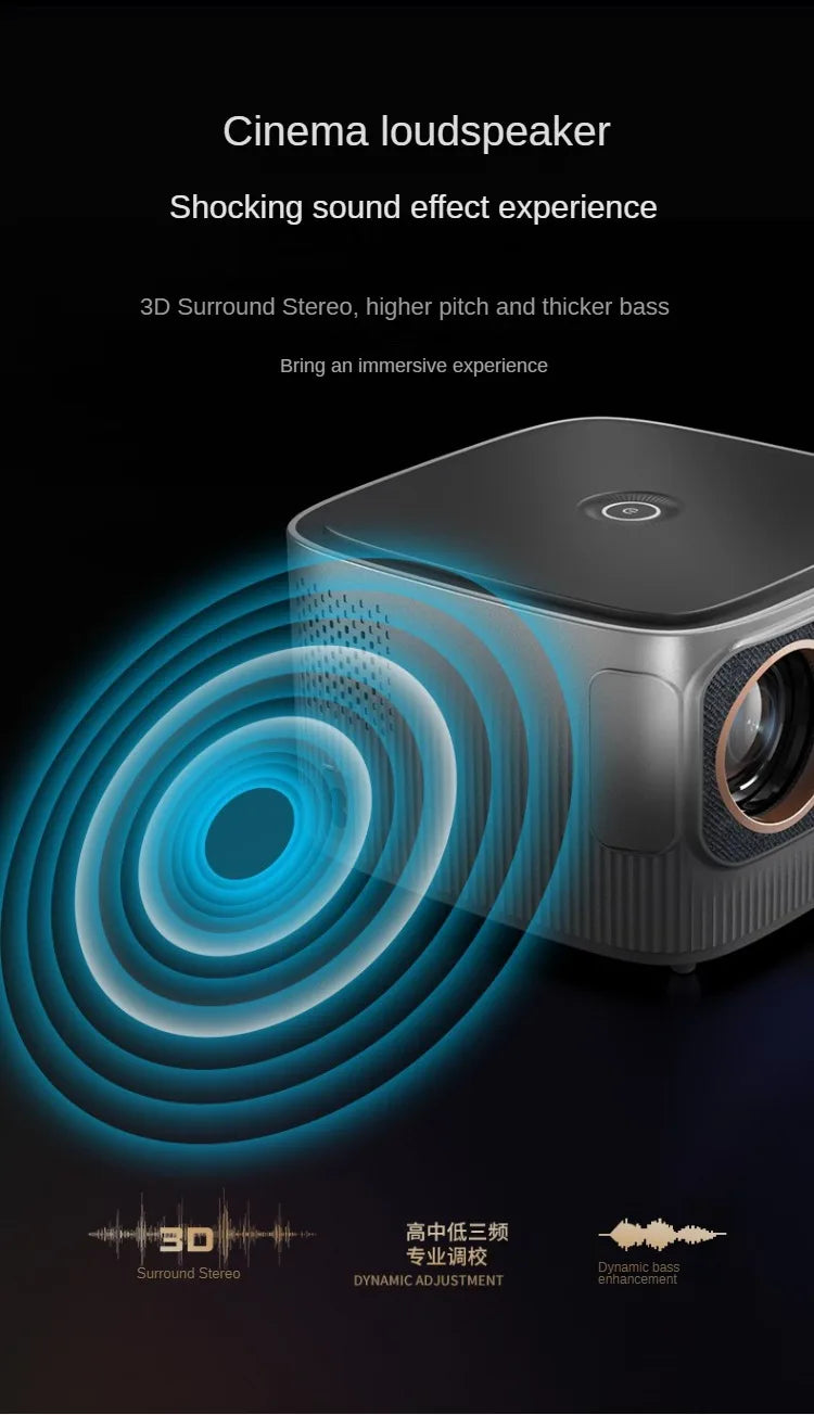 Wholesale support 4k resolution mini projector 1080p home office projector 1.5-6m projection distance Lcd beamer