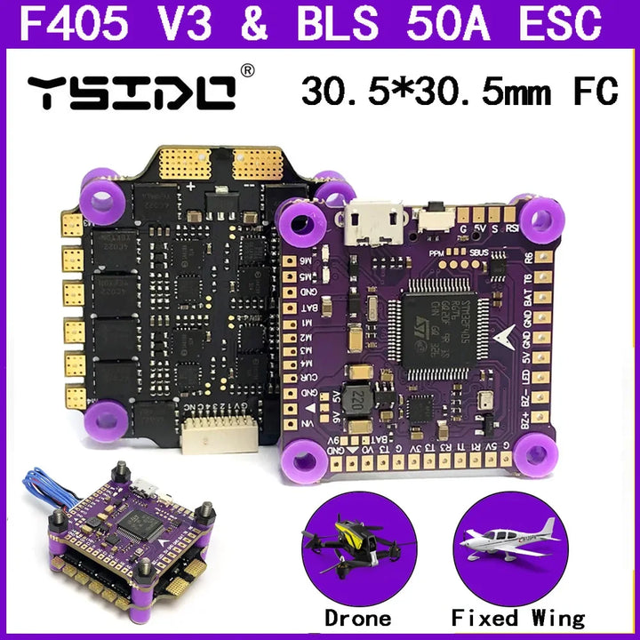 F405 V3 FC BLS 4-in-1 50A  F405 50A Stack  ESC for Freestyle Drone Model VS SpeedyBee rc cars for adults  car accessories