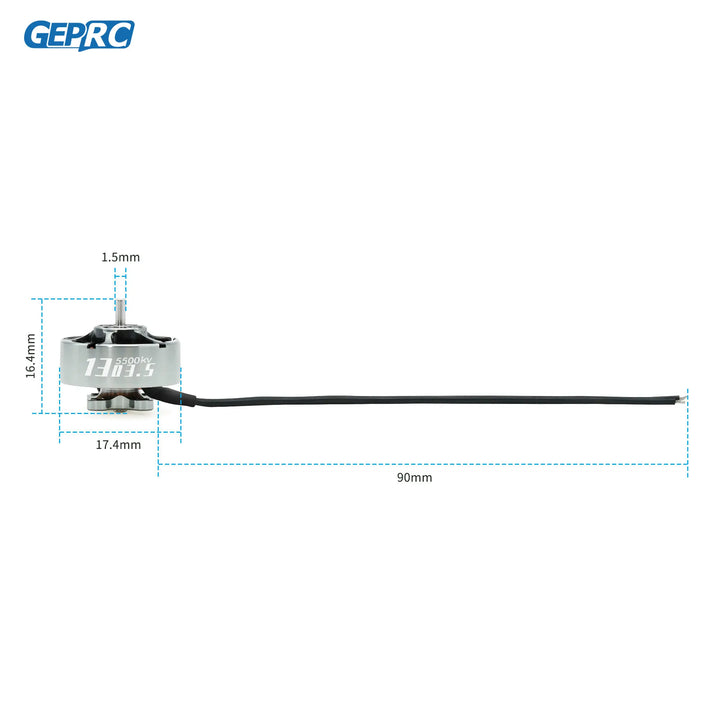 GEPRC SPEEDX2 1303.5 5500KV Motor Suitable for 2 Cinewhoop FPV Drones Cinelog20 for RC FPV Quadcopter Freestyle Drone