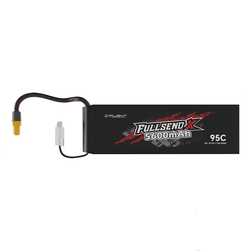iFlight Fullsend 6S 5600mAh 95C LiPo Battery — 22.2V, XT60 or XT90, FPV