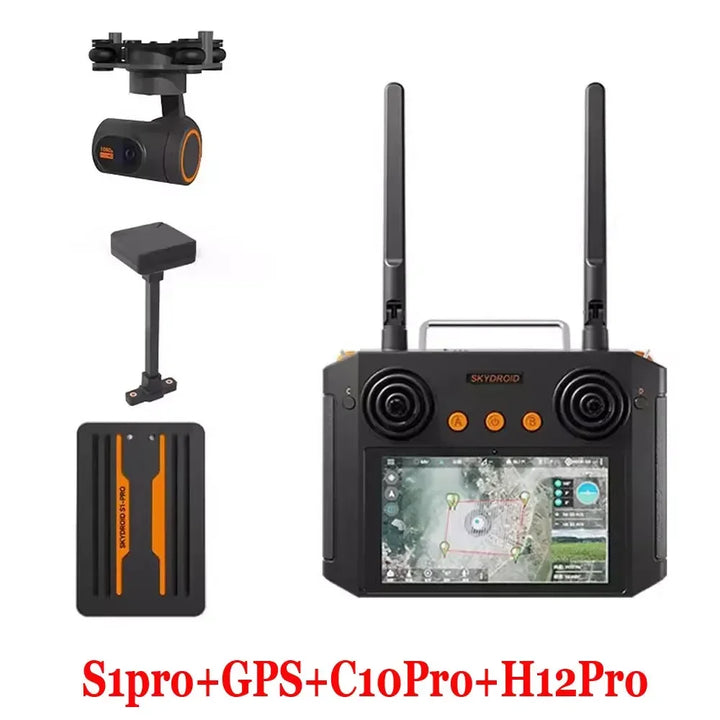 Skydroid S1 Pro RC Transmitter System — 5.8GHz 1080p FPV Video, H12Pro Ground Station, GPS & Camera Bundle Options
