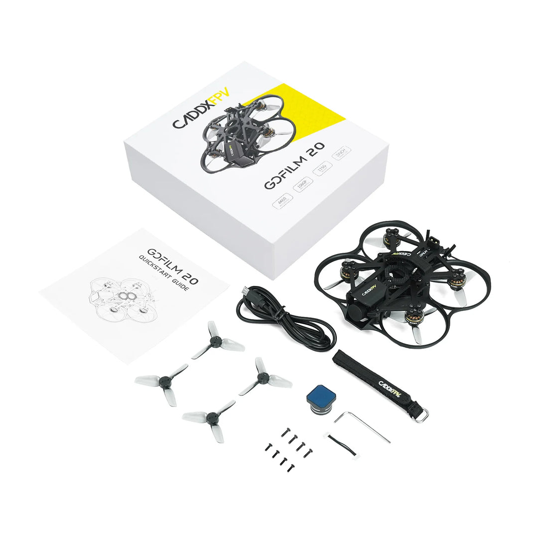 CaddxFPV Gofilm 20 2" FPV Drone — Walksnail Moonlight Kit, 4K/60fps, Starlight Sensor, ELRS, 1303 Motors