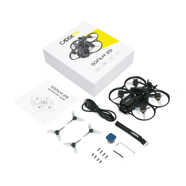 CaddxFPV Gofilm 20 2" FPV Drone — Walksnail Moonlight Kit, 4K/60fps, Starlight Sensor, ELRS, 1303 Motors