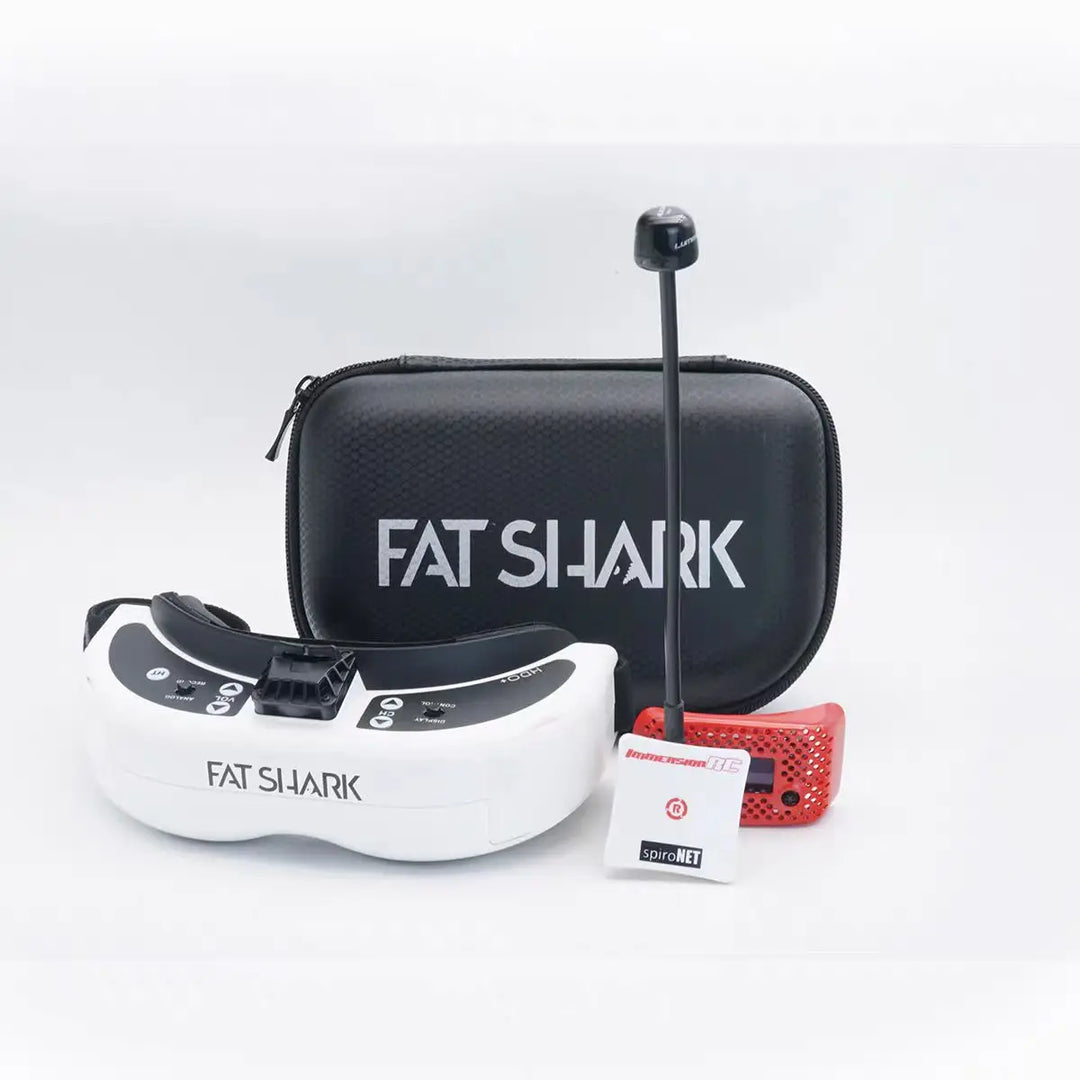 FatShark Dominator HDO2 FPV Goggles — ImmersionRC RapidFIRE & Lumenier AXII Antenna Bundle
