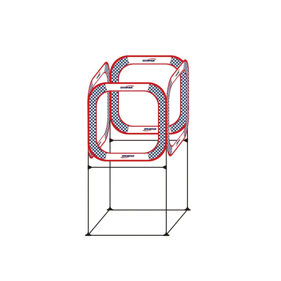 Gemfan FPV Race Gates — AC-2M Cube Gate 150×150×120cm & Indoor/Outdoor Door Gates, 52–80cm, Reflective