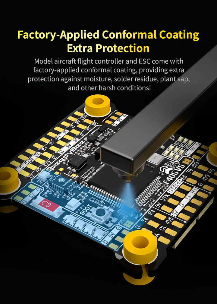 SpeedyBee F405 V5 Stack STM32F405 ICM42688P OX32 55A 4-in-1 ESC 3-6S Betaflight INAV
