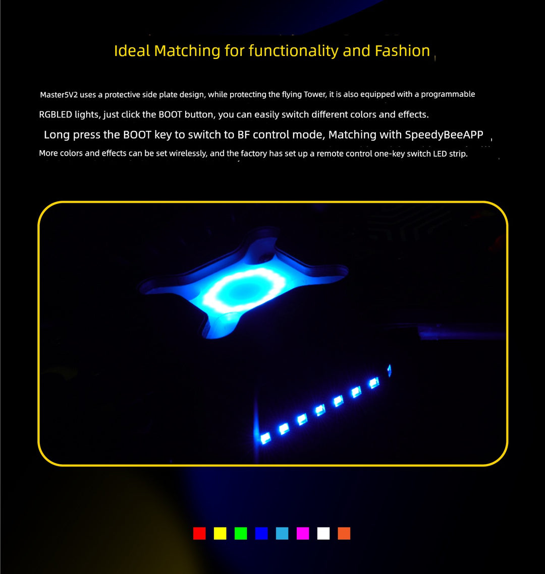 Speedybee Master5 V2 Crossing Machine DJI O3 Digital Unofficial Simulation Picture Transmission 5-Inch FPV Flower Fly
