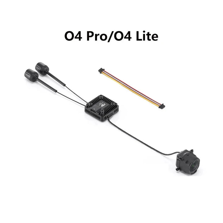 DJI O4 Pro/O4 Lite electronic components on a white background with AliExpress branding.